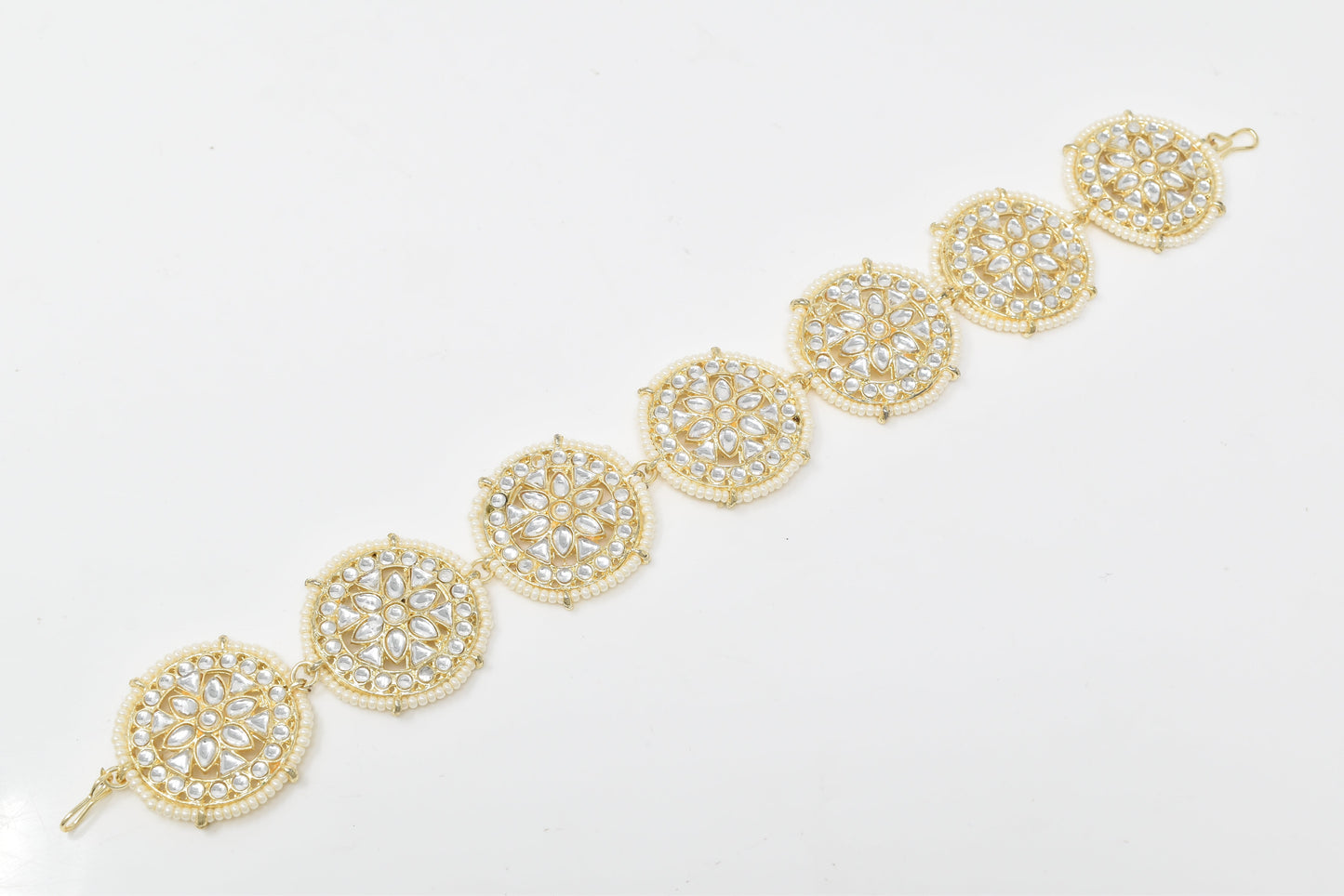 Rajputi Borla Mangtikka studded with Pearl Stone for women