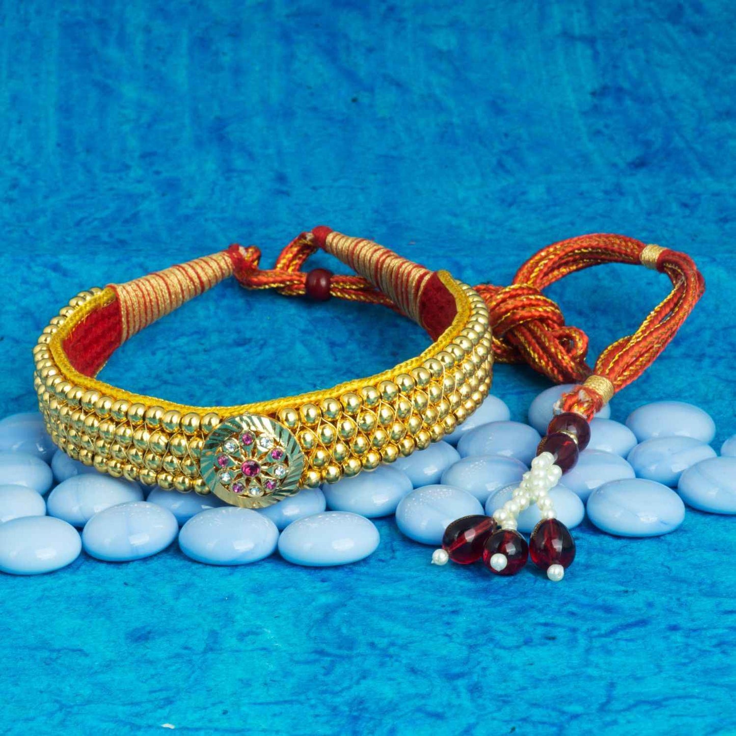Rajasthani Bead Kanthi Choker Set for Women