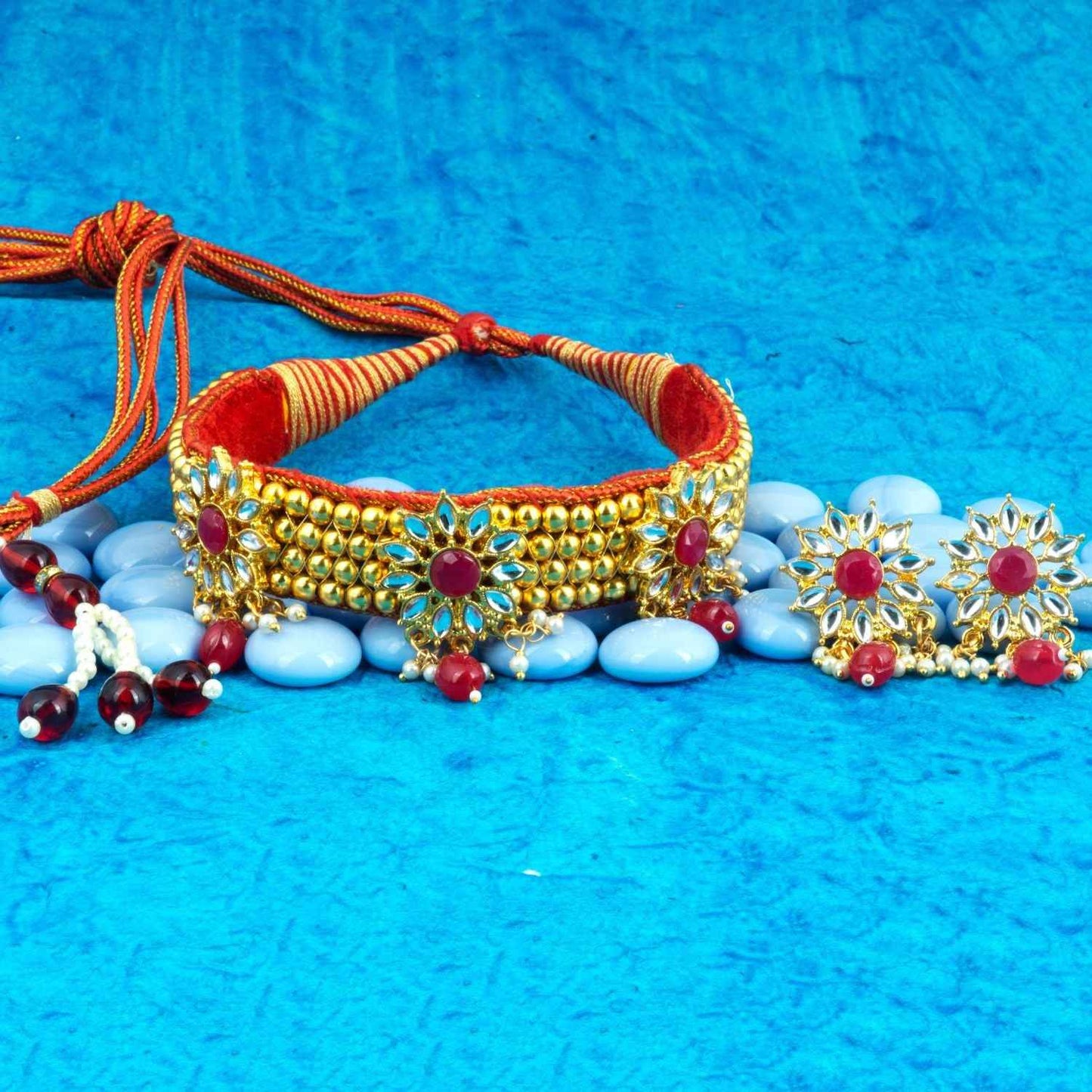 Rajasthani Bead Kanthi Choker Set for Women