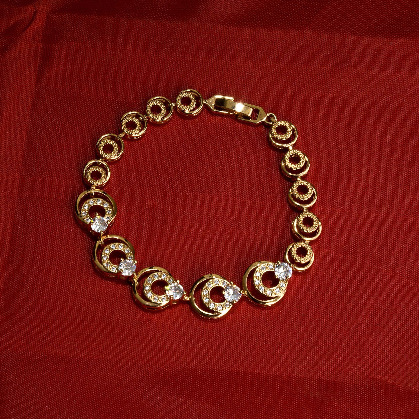 Rose Gold American Diamond Designer Bracelet