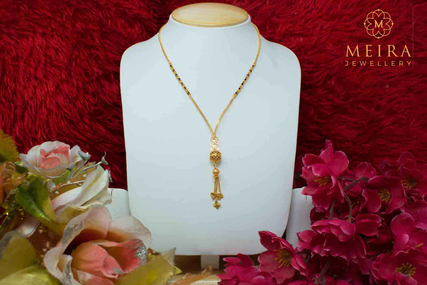 Astonish Gold Plated Meenakari Mangalsutra