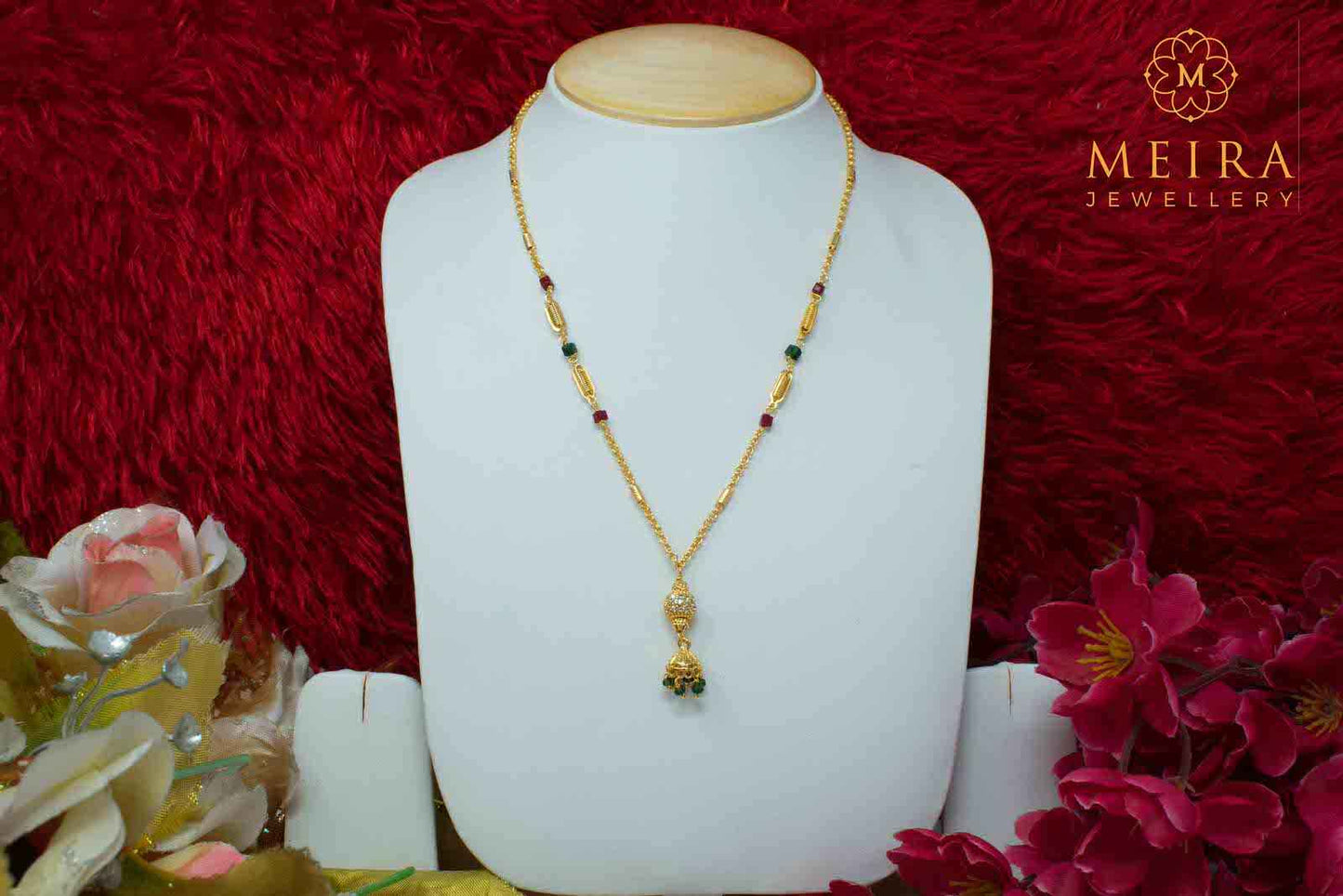 Delicate Gold Plated Simple design Neck piece