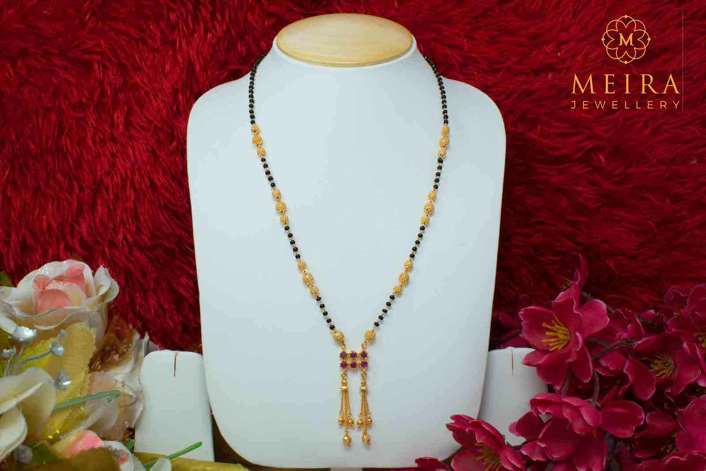 Stunning Gold Plated Tassel Design Mangalsutra
