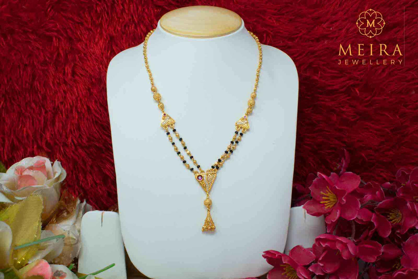 Fancy Gold Plated Multy String Mangalsutra
