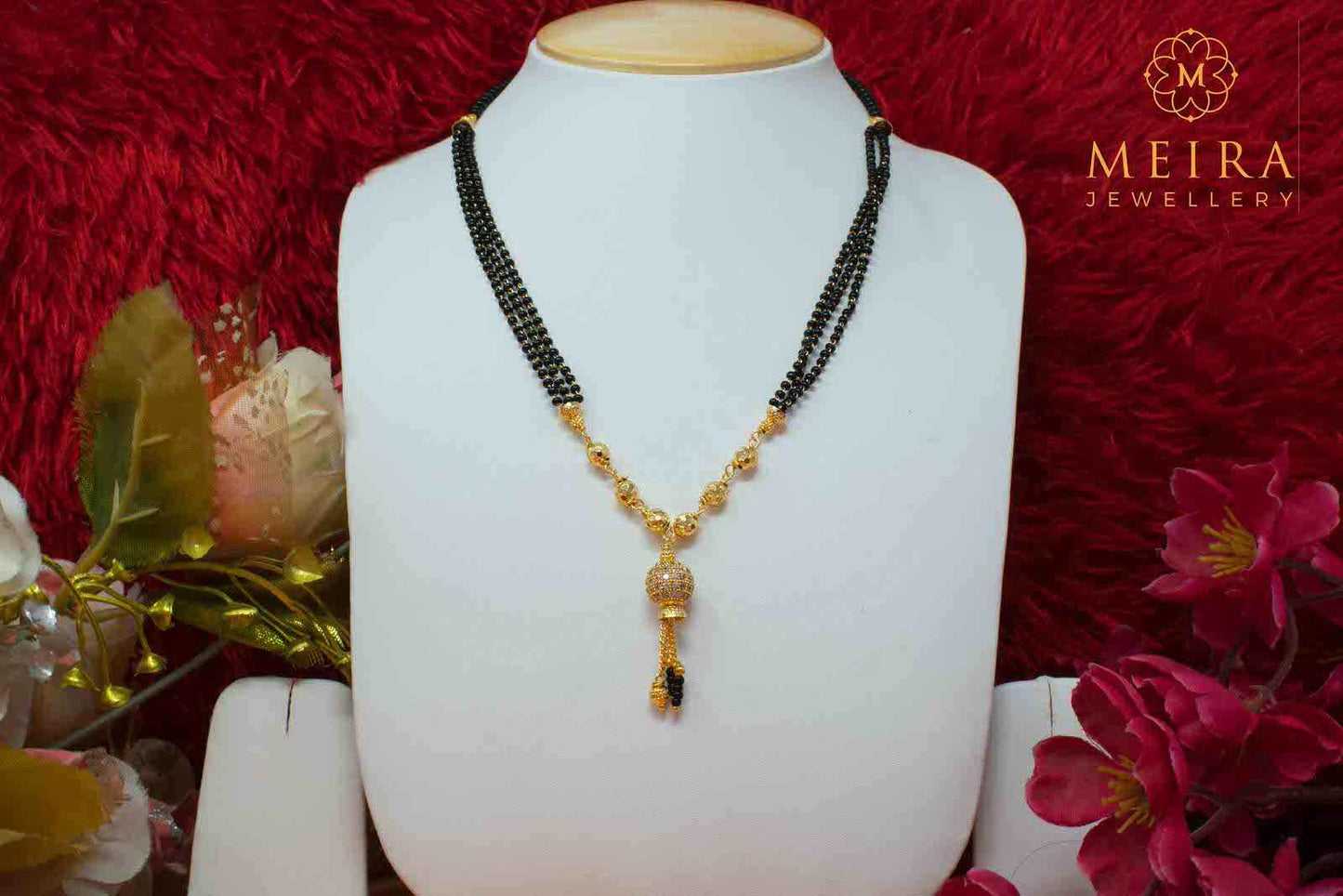 Traditional Gold Plated Solitaire Design Mangalsutra