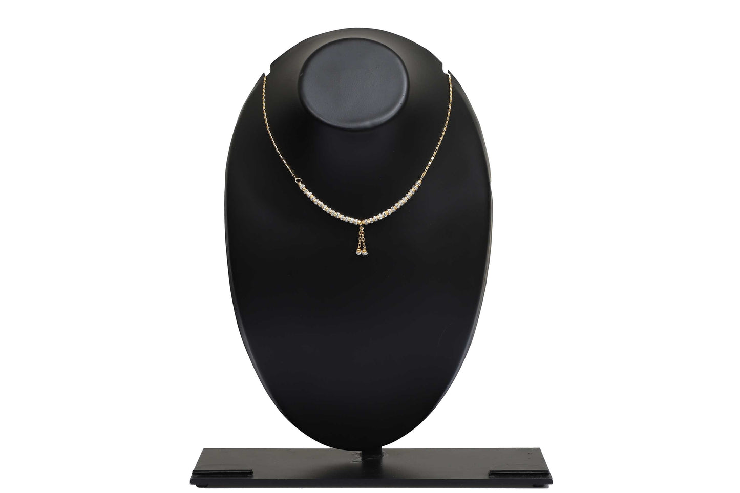 Indian Jewellery from Meira Jewellery:Chain Necklace,Trendy Golden Chain Necklace MJ-DOK-HD-07BG