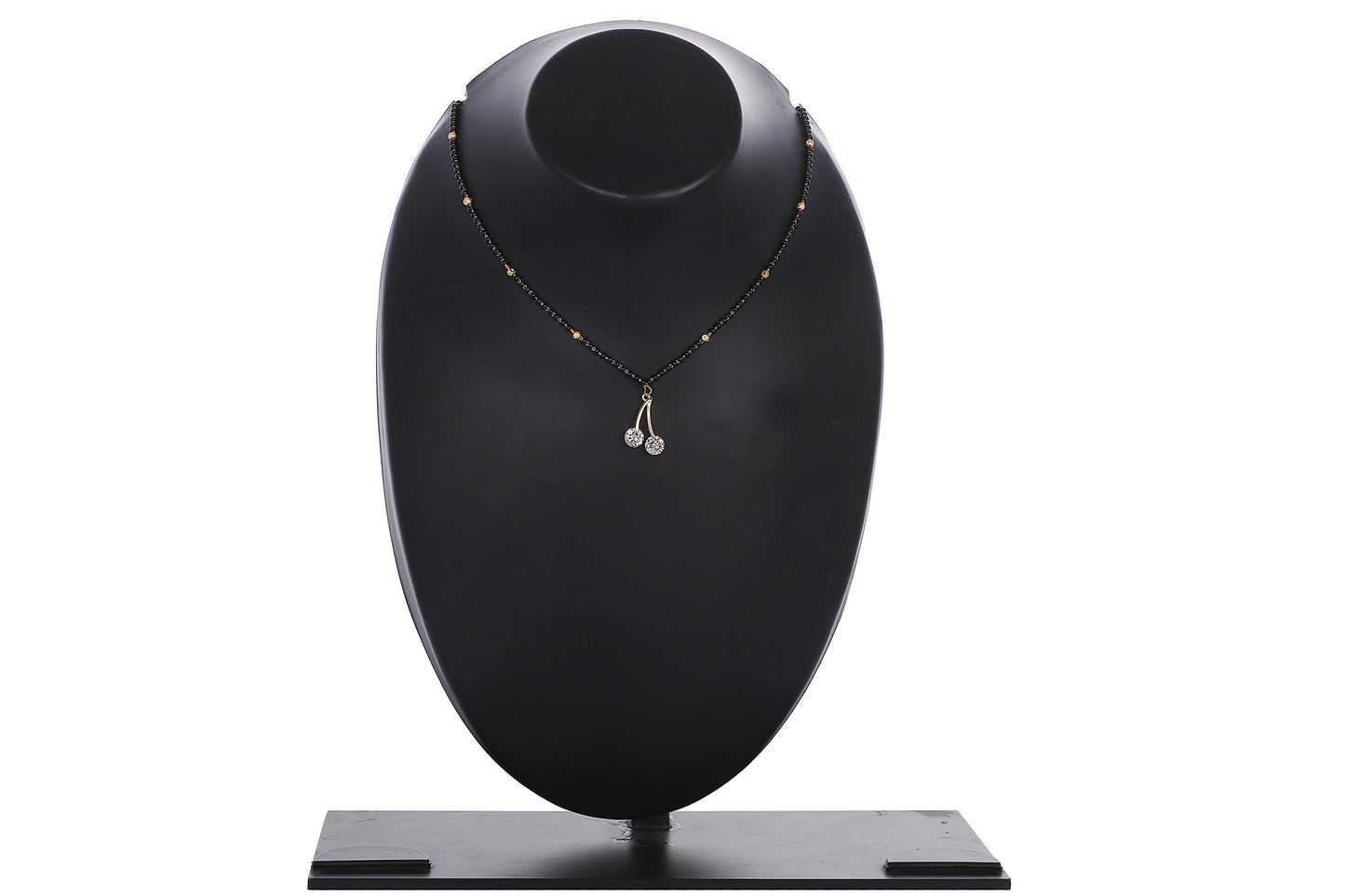 Indian Jewellery from Meira Jewellery:Mangalsutra,Meira Jewellery CZ studded Mangalsutra Rose Gold Plated