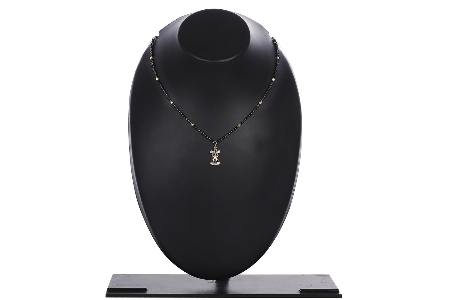 Indian Jewellery from Meira Jewellery:Mangalsutra,Meira Jewellery CZ & AD studded Nice Mangalsutra with Rose gold plating