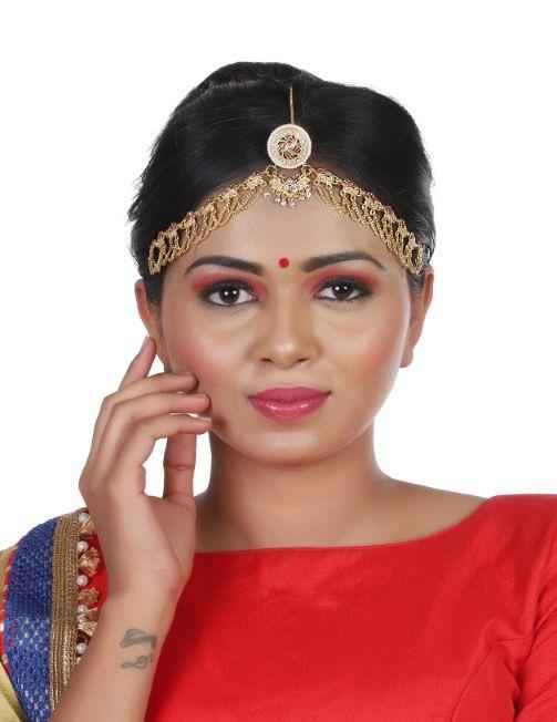 Indian Jewellery from Meira Jewellery:Rajasthani Jewellery,Traditional Rajputi Red and Green Meenakari Work Rakhdi Set
