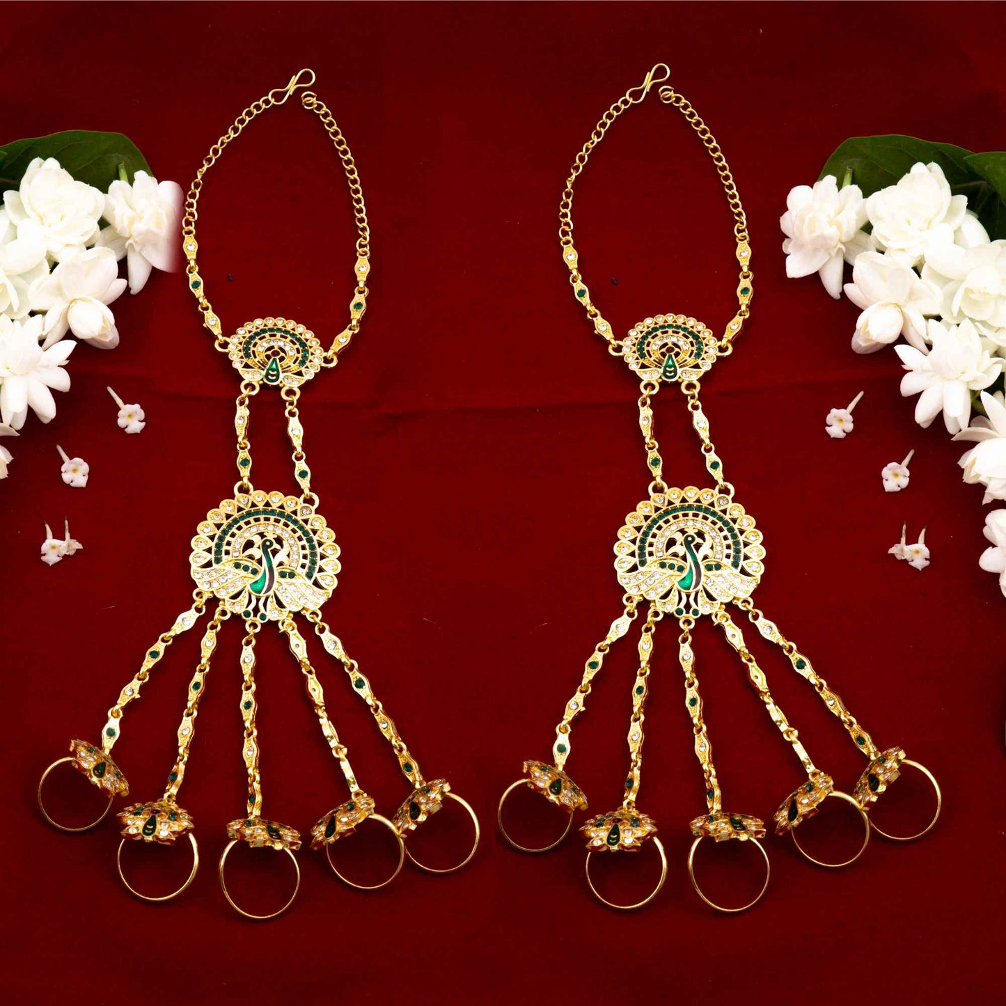 Golden Minakari Work Hathfool