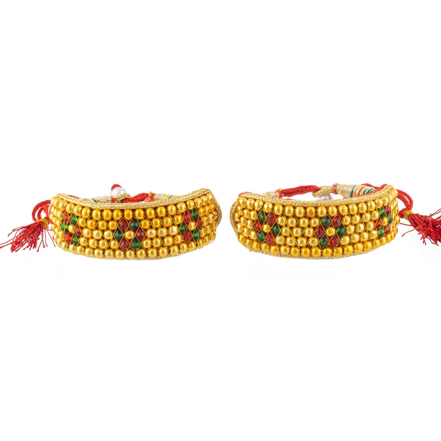 American Diamond studded Rajputi Rajwadi Punsi / Pocchi Hand Bracelet