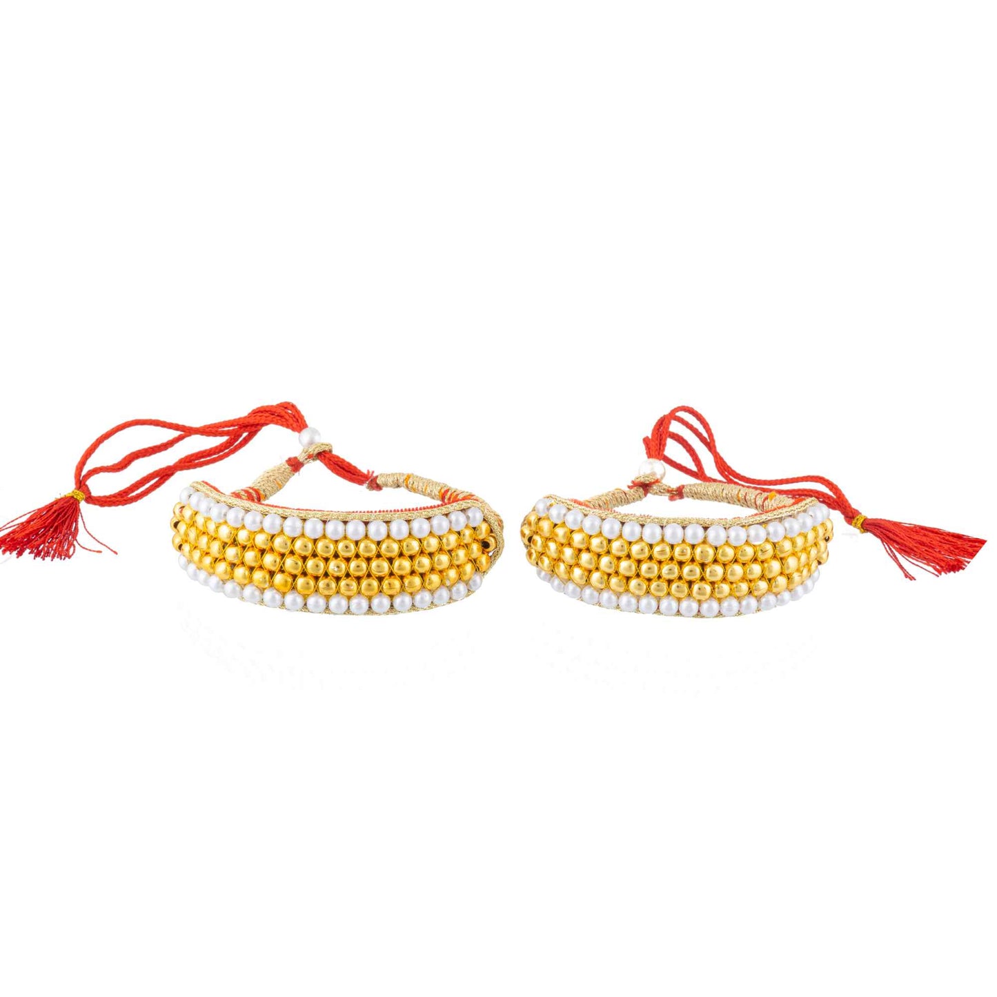 American Diamond studded Rajputi Rajwadi Punsi / Pocchi Hand Bracelet