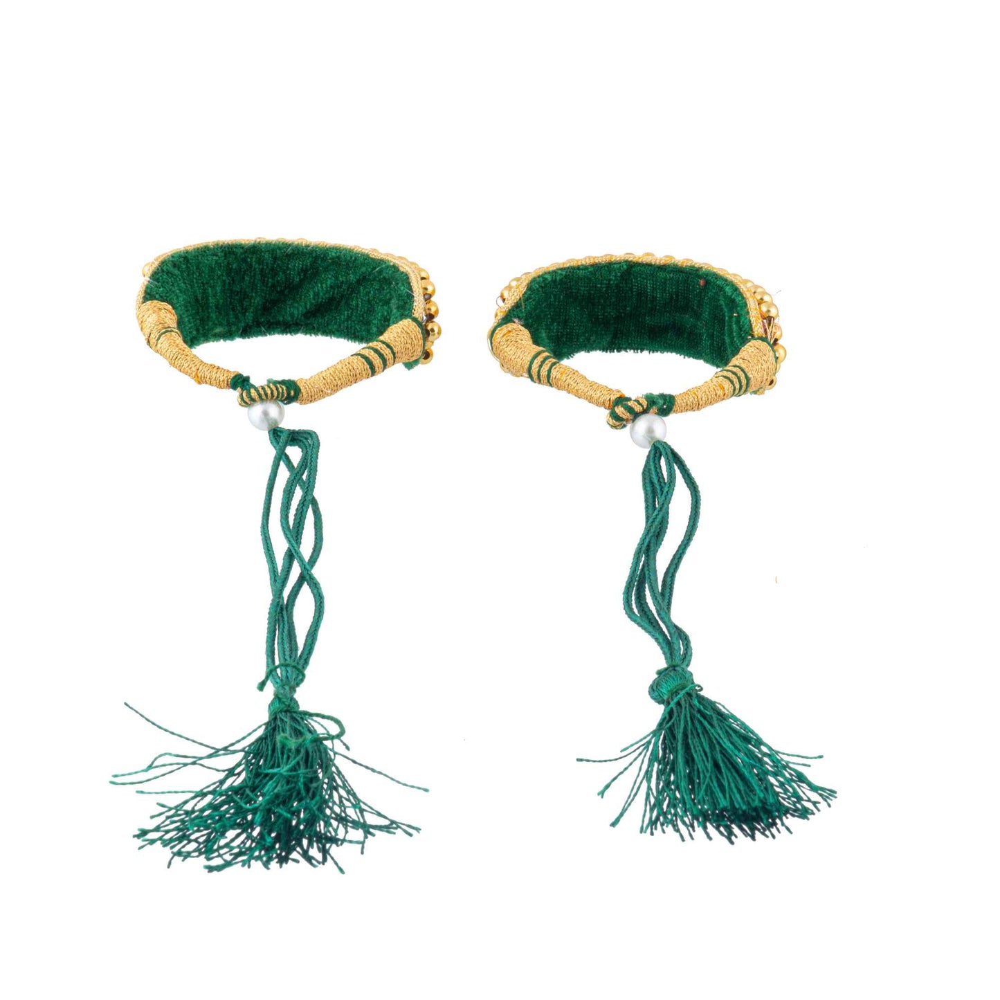 American Diamond studded Rajputi Rajwadi Punsi / Pocchi Hand Bracelet