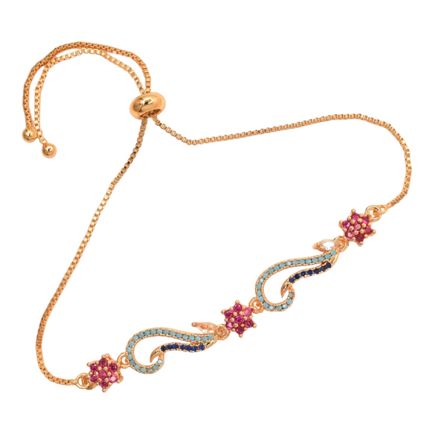 rose gold bracelet,adjustable bracele ,american diamond kada bracelet,bridal jewellery set,diamond bracelet