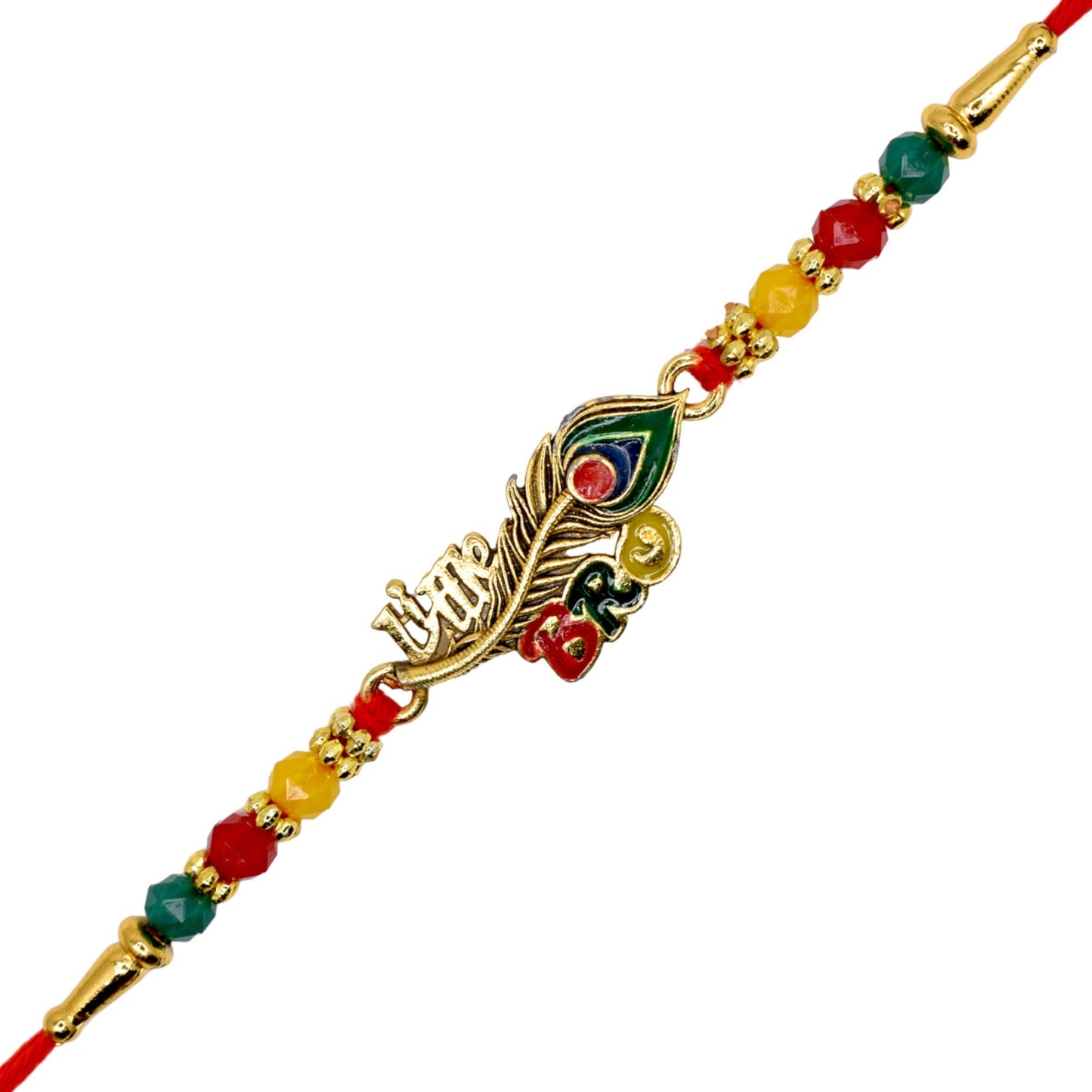 Morpankh Meenakari Combo Rakhi Big Bro n little Bro Letter Rakhi with Roli Chawal & Card| rakhi for brother and bhabhi kids| rakhi set of 2 | resin rakhi