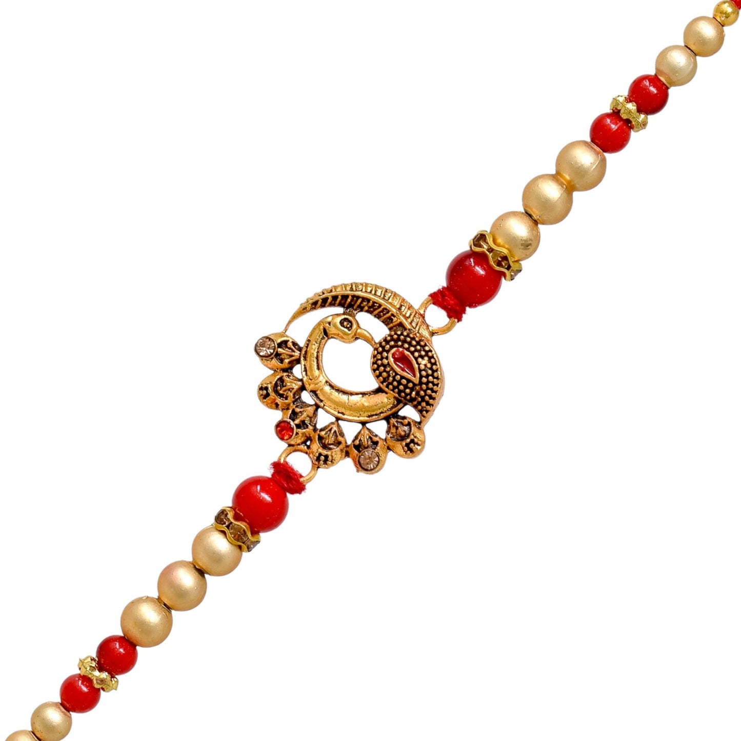 Brass Stylish Art Rakhi Multicolor Peacock Rakhi set with Roli Chawal & Card| rakhi for brother and bhabhi kids| rakhi set of 2 | resin rakhi