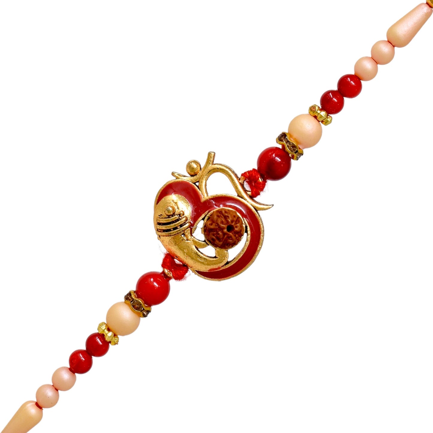 OM Rakhi set with Roli Chawal & Card| rakhi for brother and bhabhi kids| rakhi set of 2 | resin rakhi