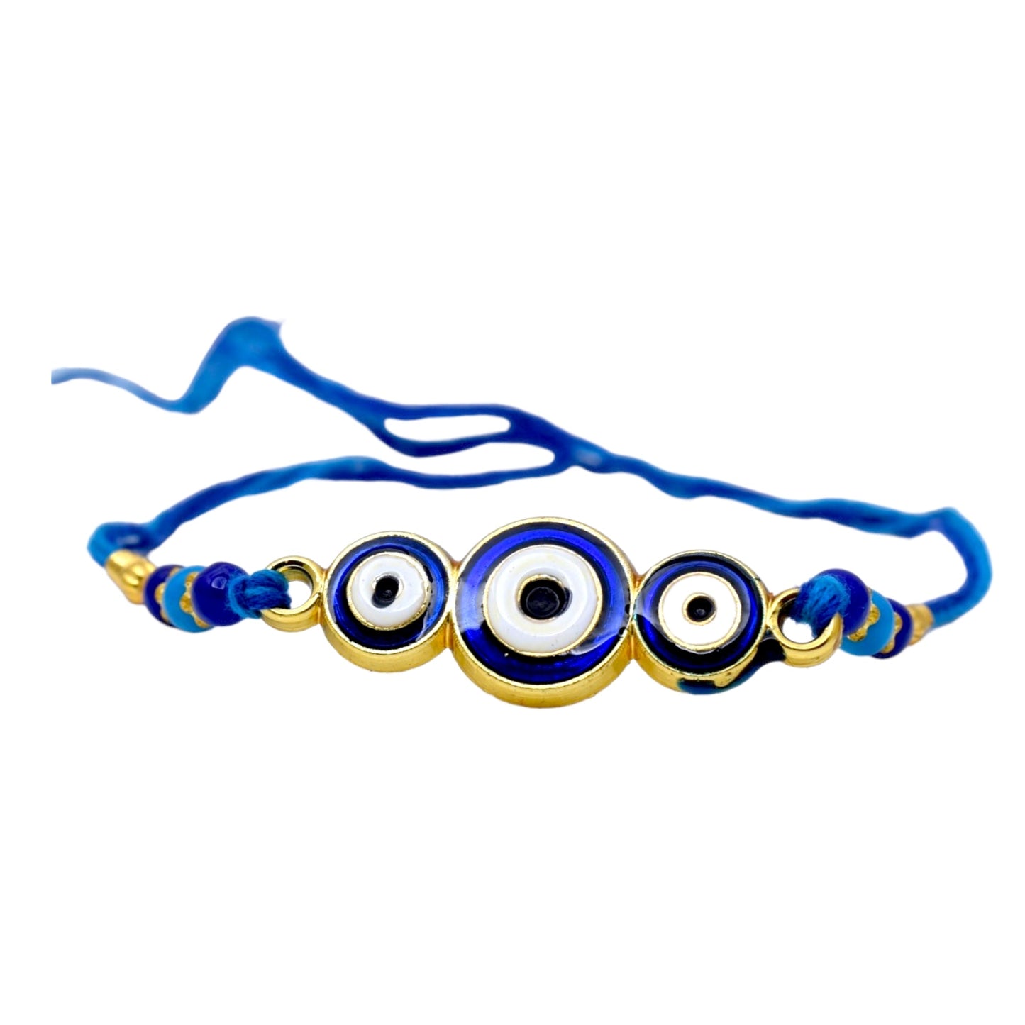 बुरी नज़र राखी राखी कॉम्बो (2 का सेट) रोली चावल और ग्रीटिंग कार्ड के साथ पुरुषों भाई बच्चों के लिए