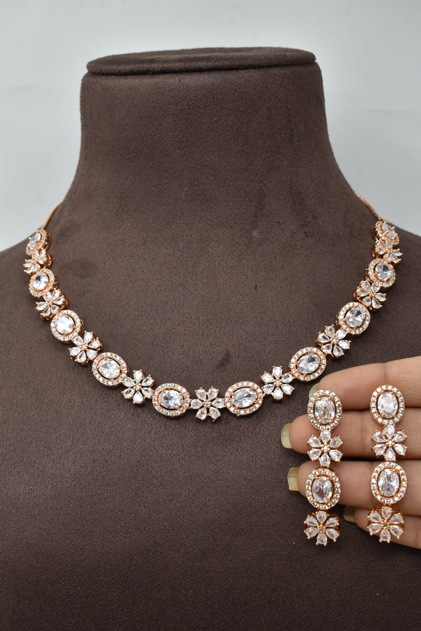 necklace,jewellery set,american diamond set,bridal set,diamiond set