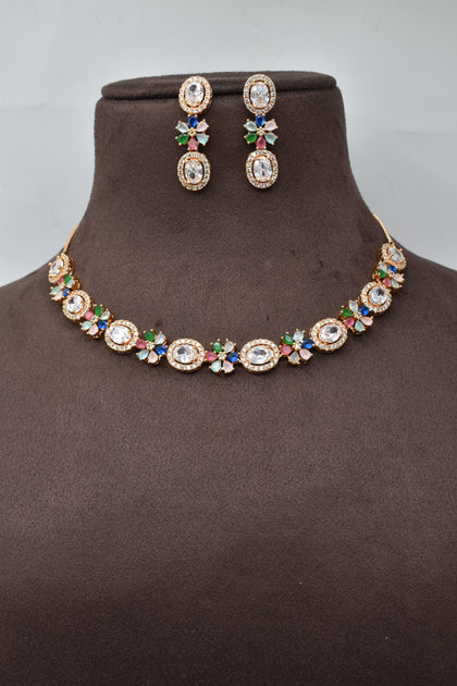 American Diamond Neck Sets In Flipkart American Diamond Necklace