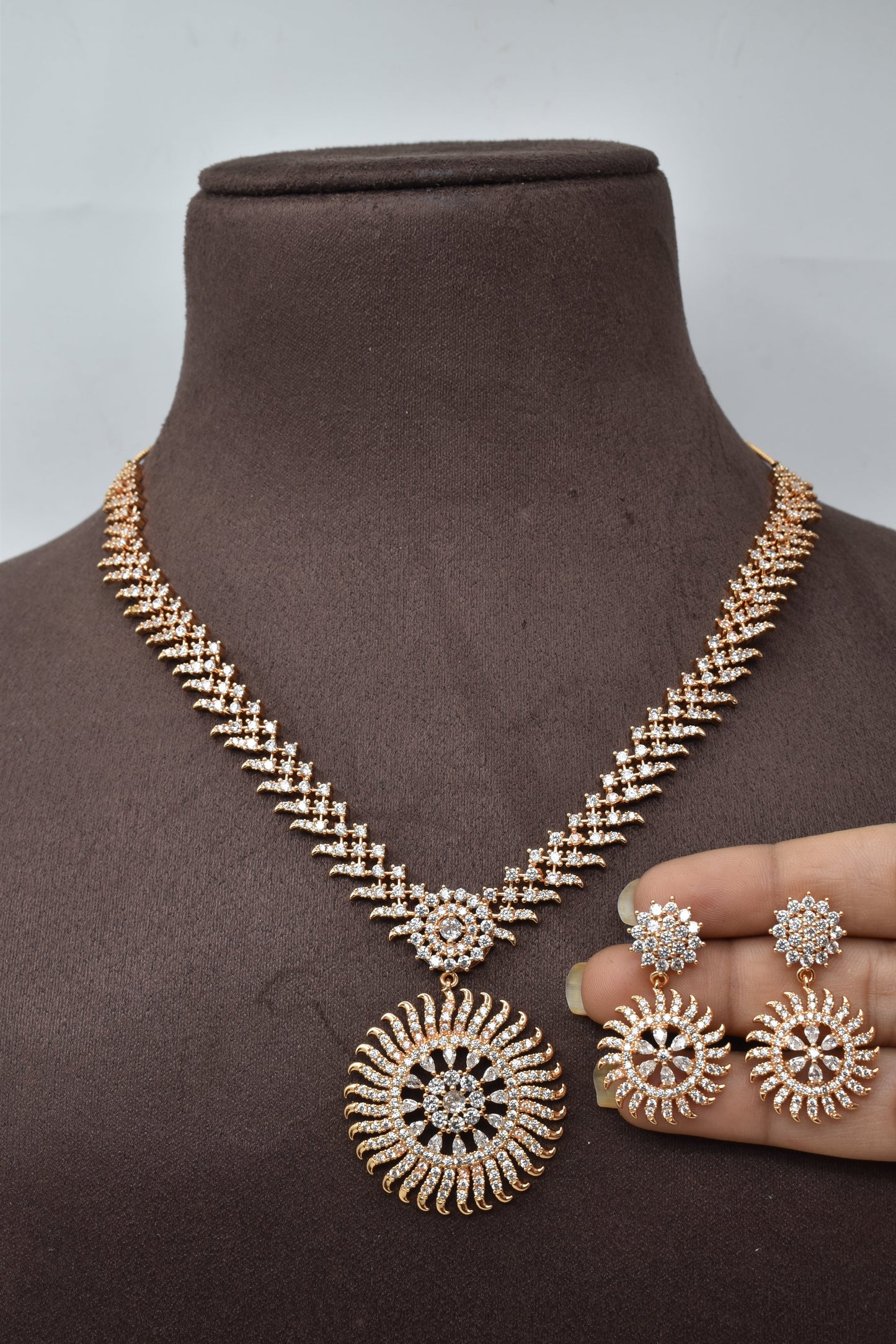 necklace,jewellery set,american diamond set,bridal set,diamiond set