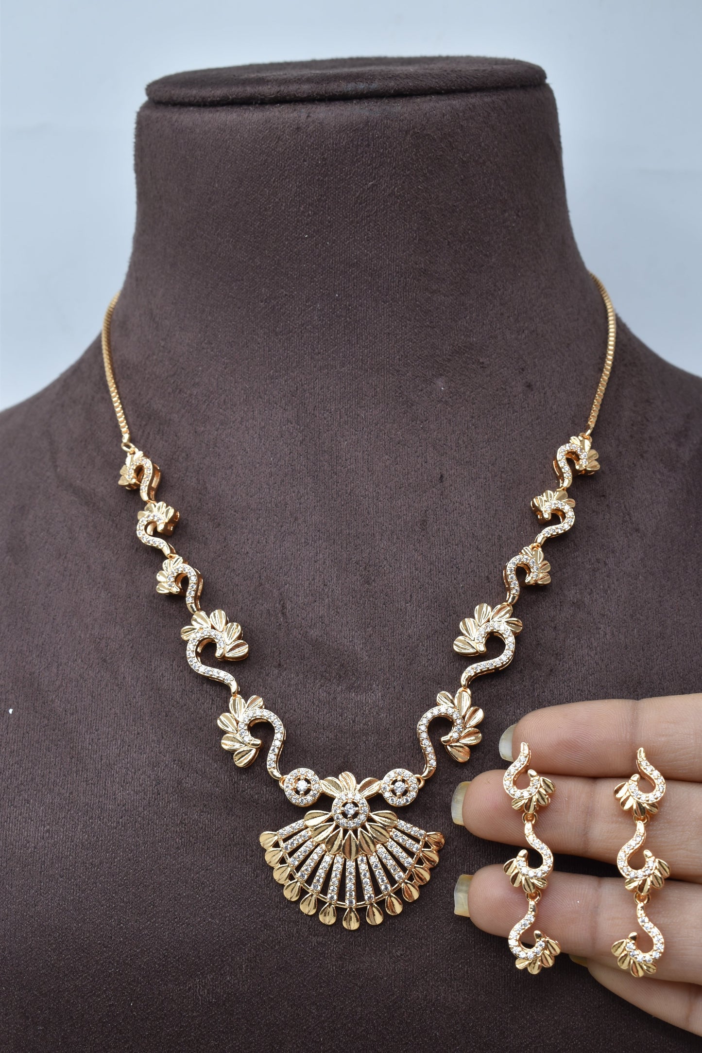 necklace,jewellery set,american diamond set,bridal set,diamiond set