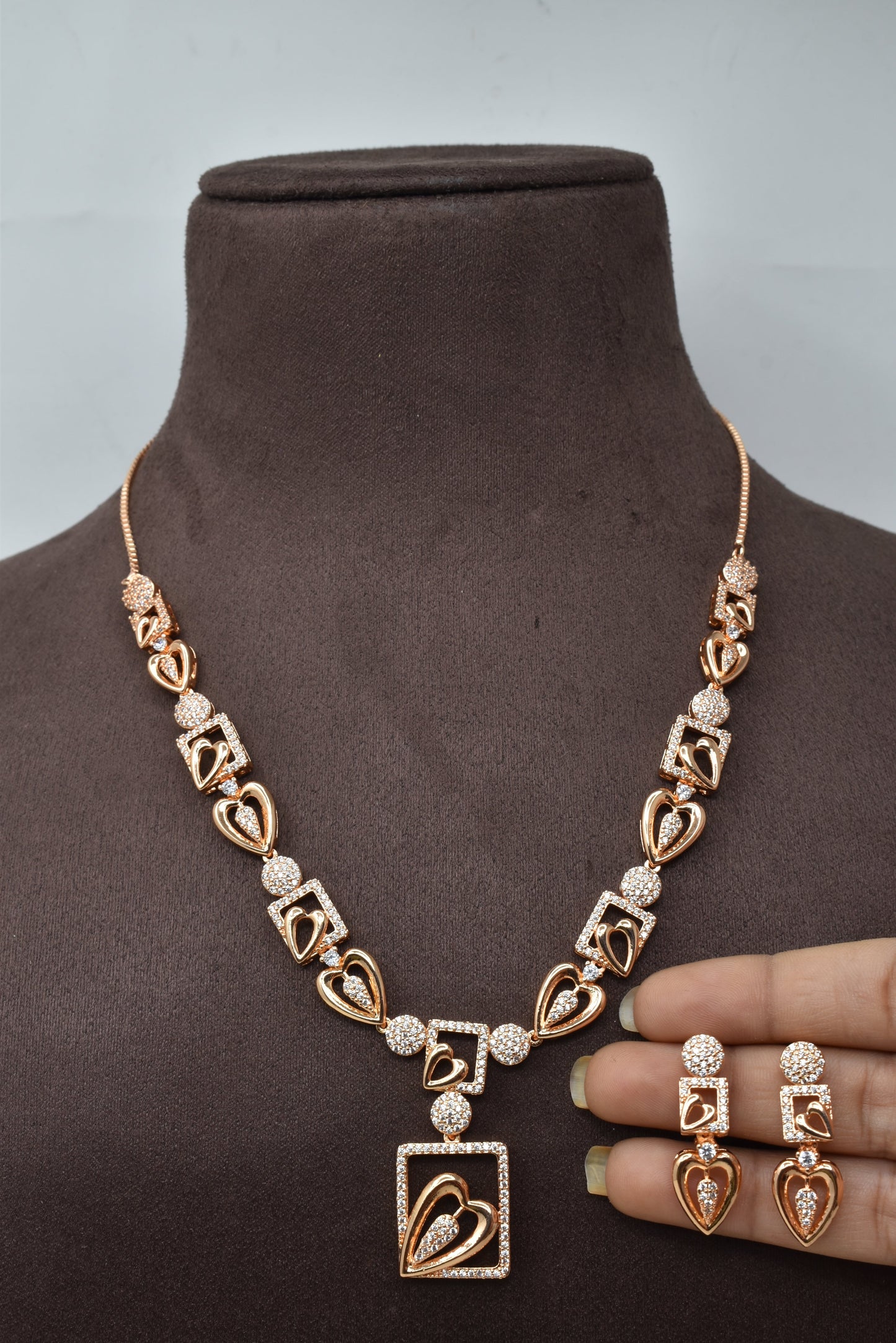 necklace,jewellery set,american diamond set,bridal set,diamiond set