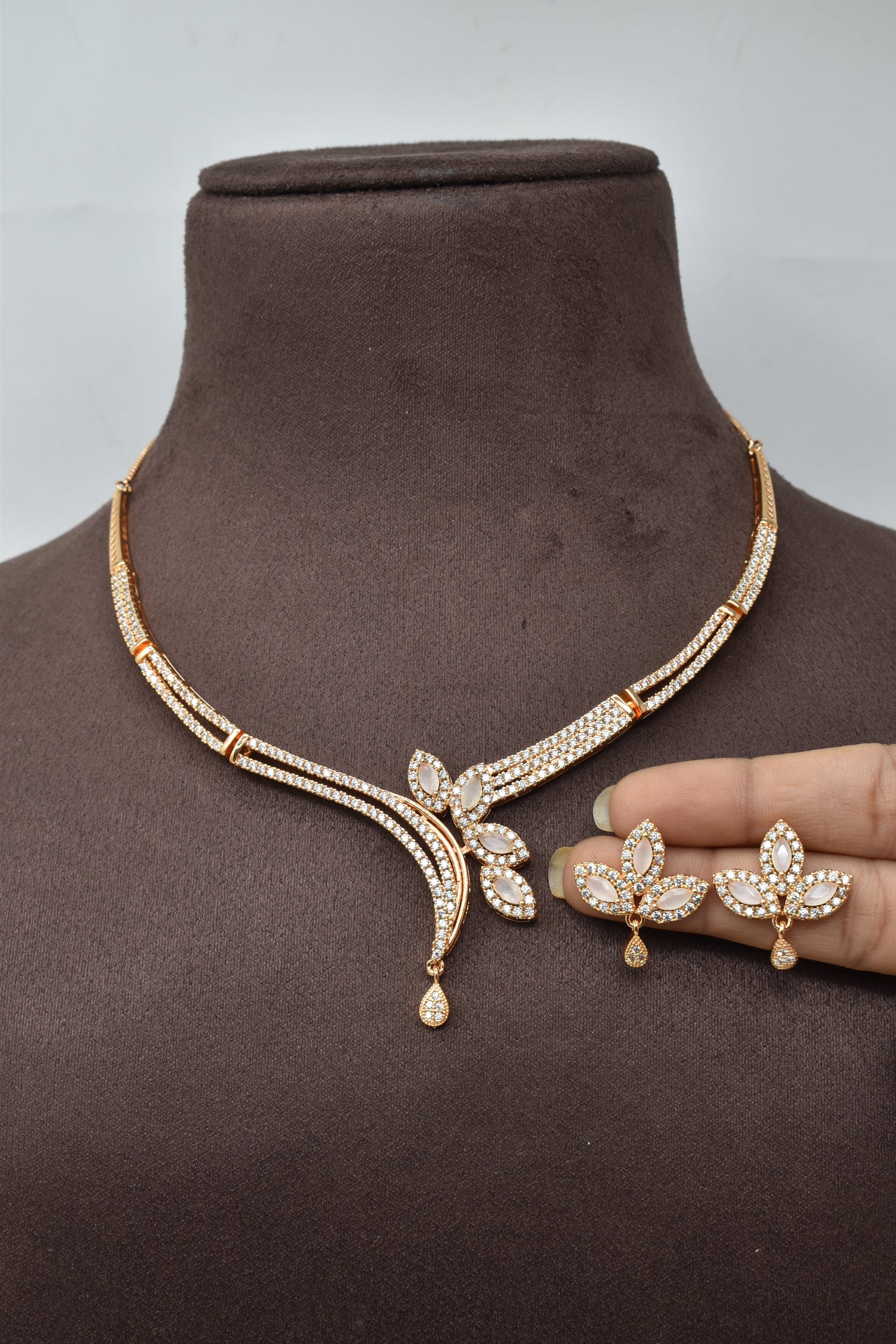 necklace,jewellery set,american diamond set,bridal set,diamiond set