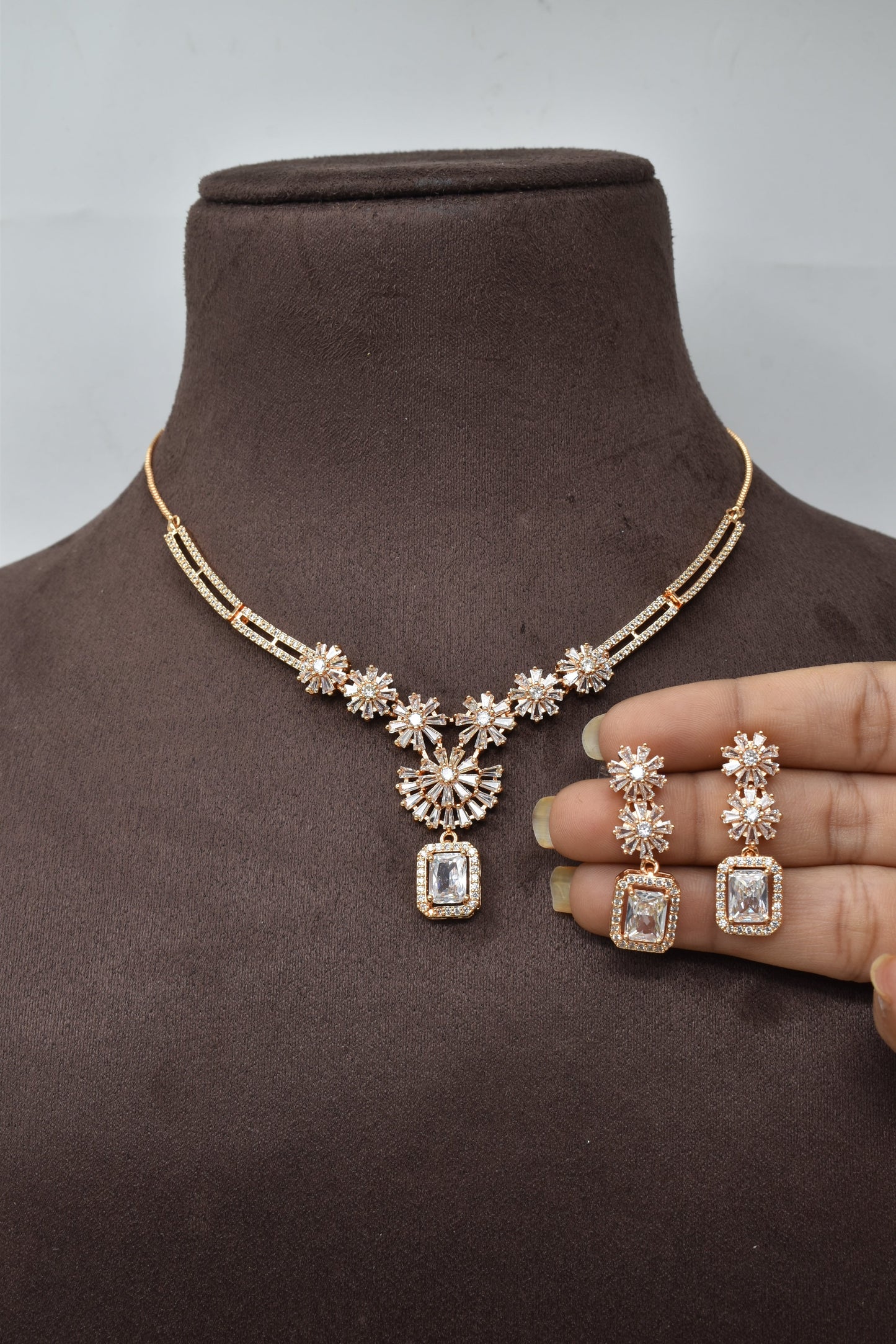 necklace,jewellery set,american diamond set,bridal set,diamiond set