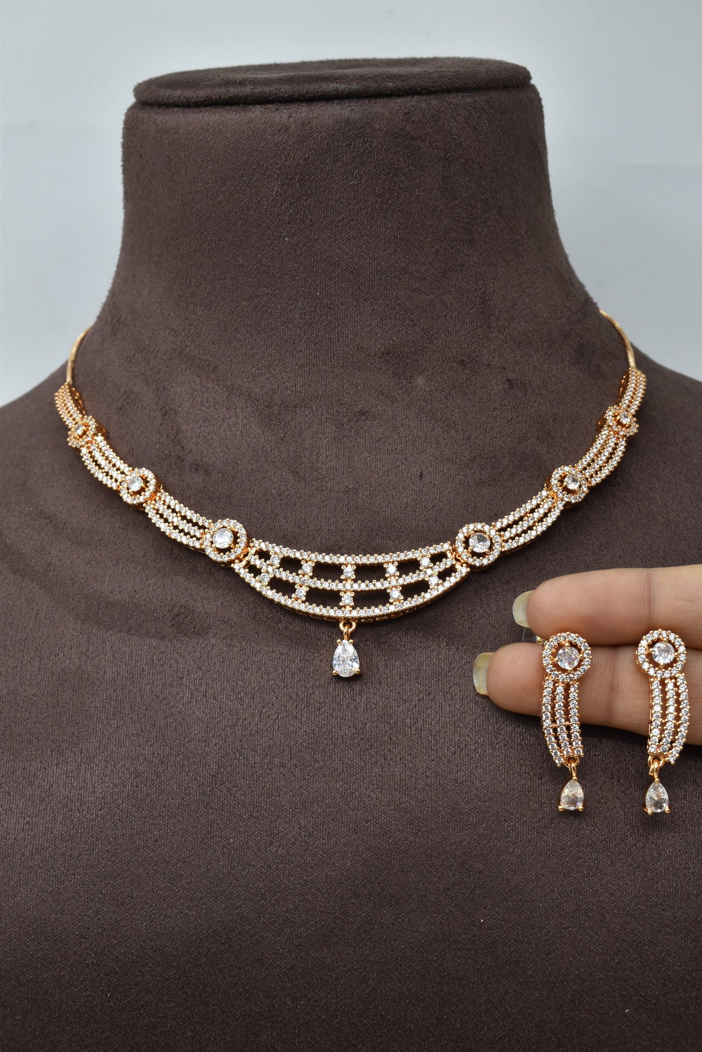 necklace,jewellery set,american diamond set,bridal set,diamiond set