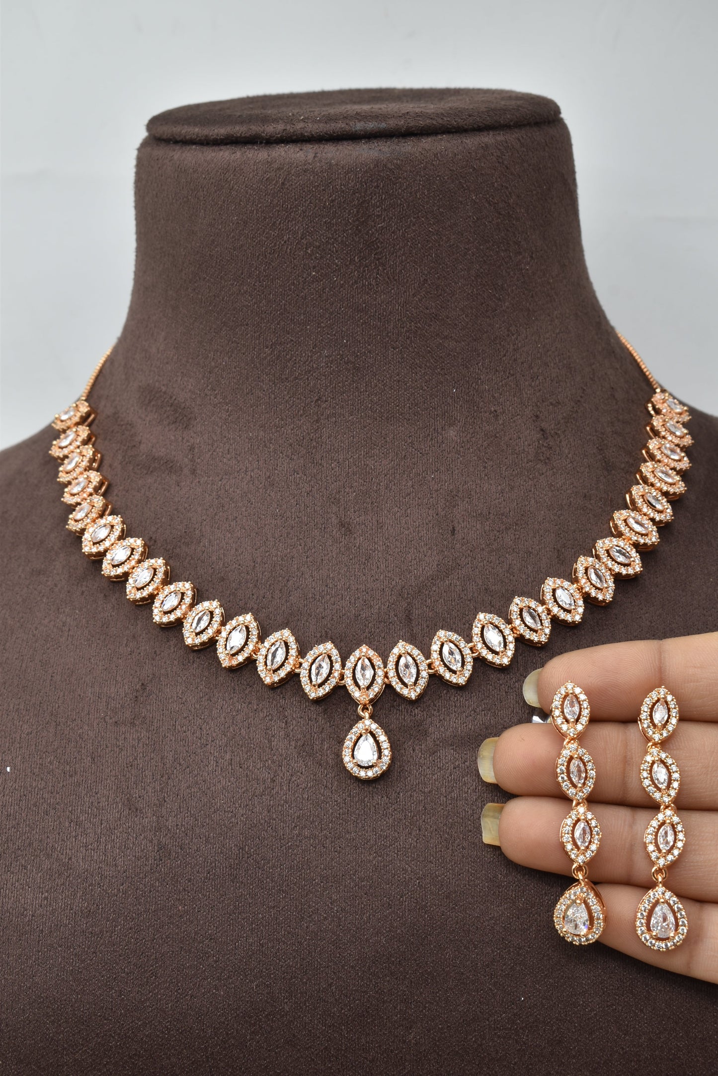 necklace,jewellery set,american diamond set,bridal set,diamiond set