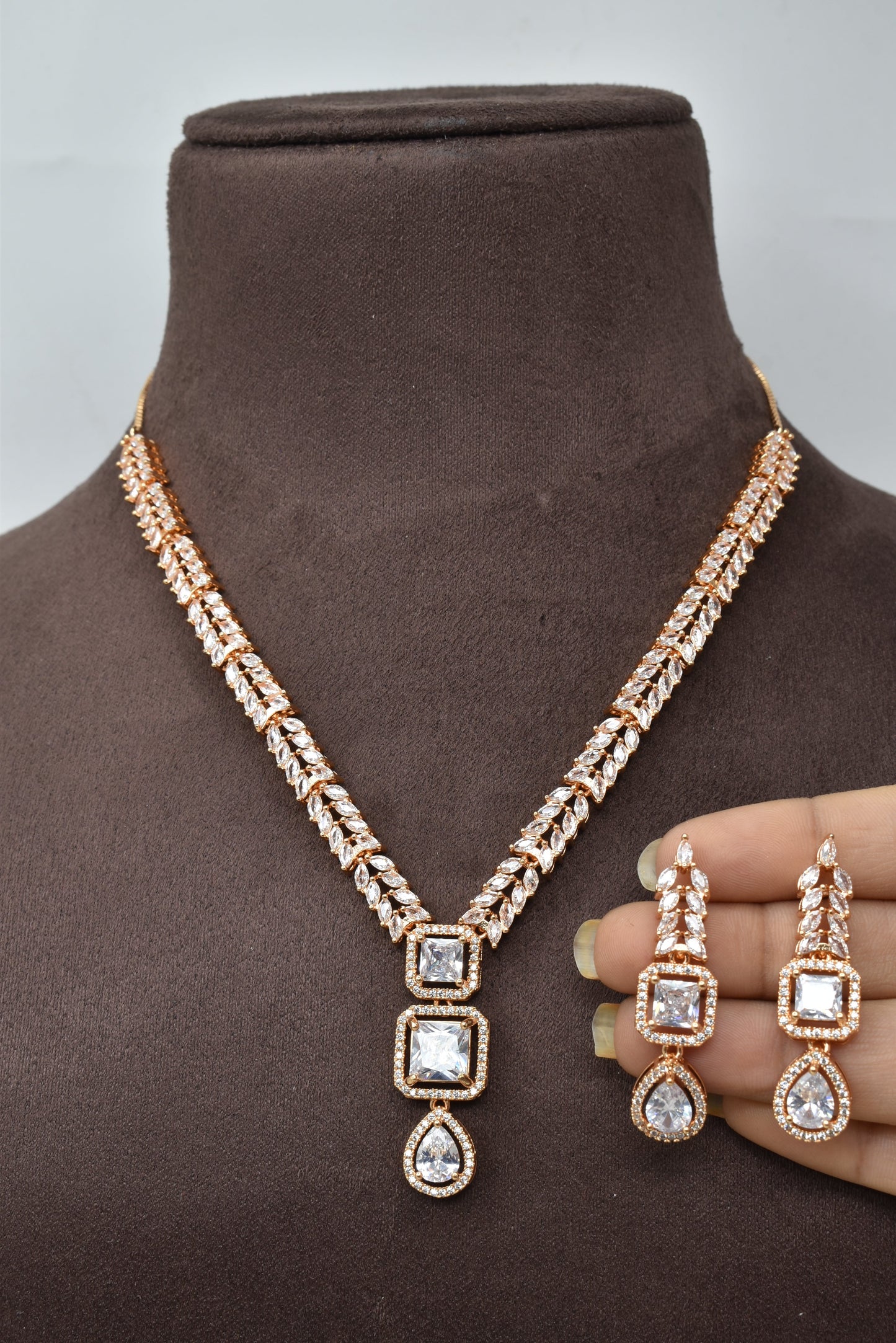 necklace,jewellery set,american diamond set,bridal set,diamiond set