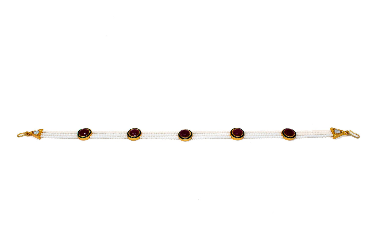 Ethnic Rajputi Rajasthani Mathapatti Kundan Pearl For Women