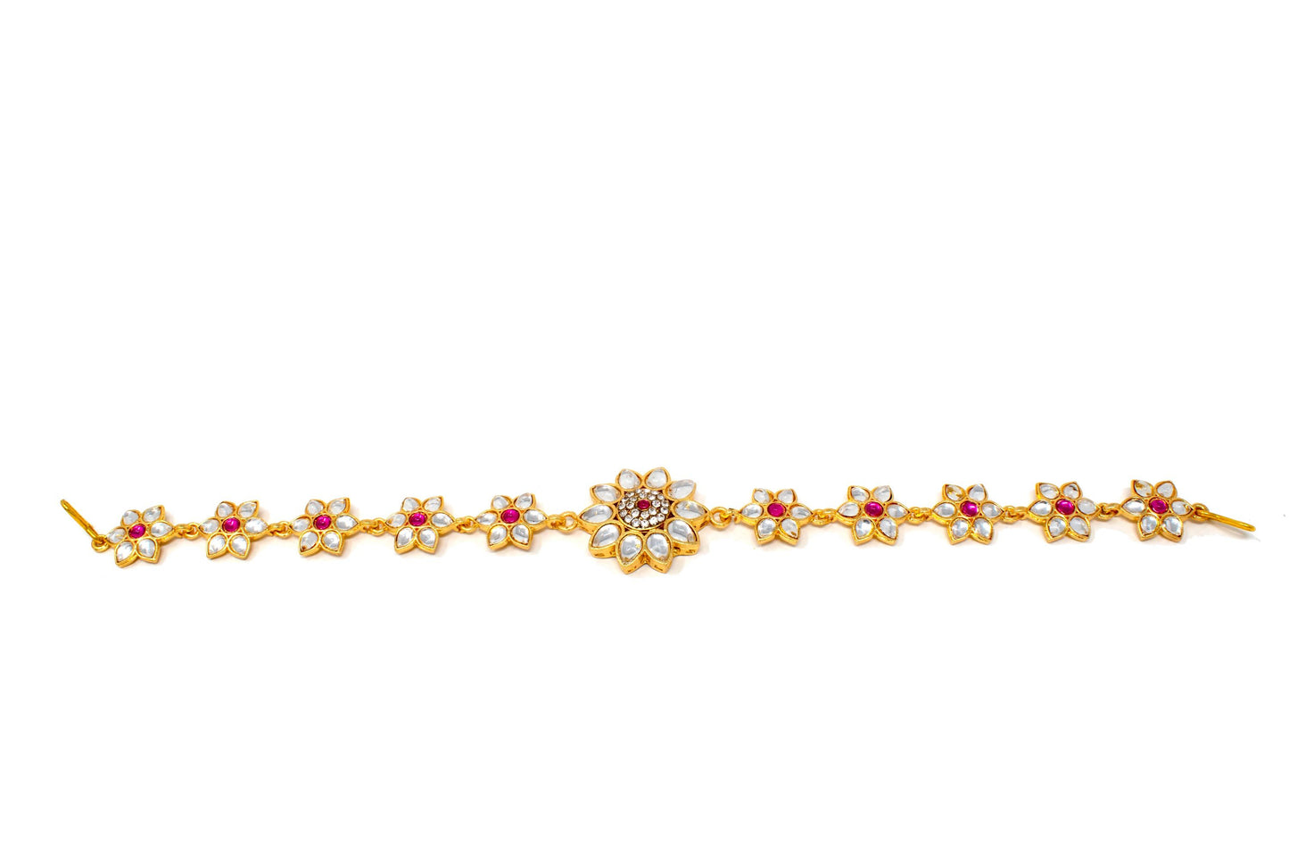 Ethnic Shishful Rajasthani Mathapatti Kundan Pearl For Women
