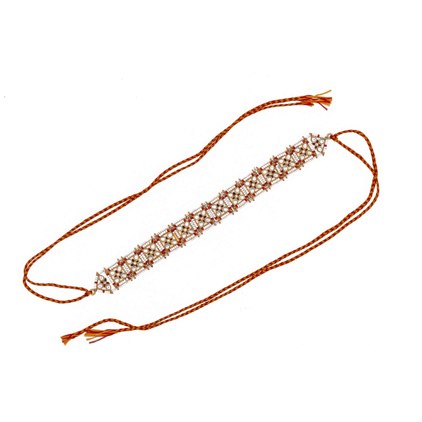 Rajputi Borla Mangtikka studded with Pearl Stone for women