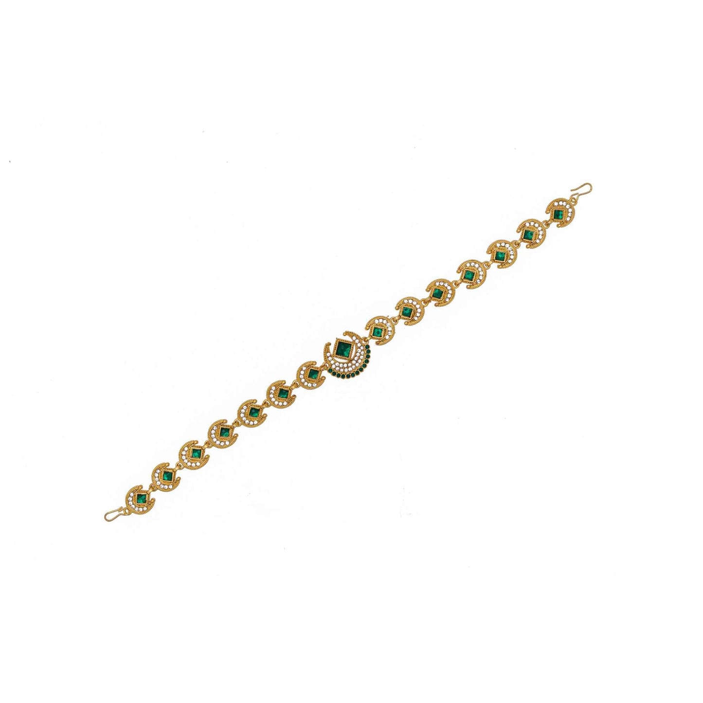Rajputi Borla Mangtikka studded with Pearl Stone for women