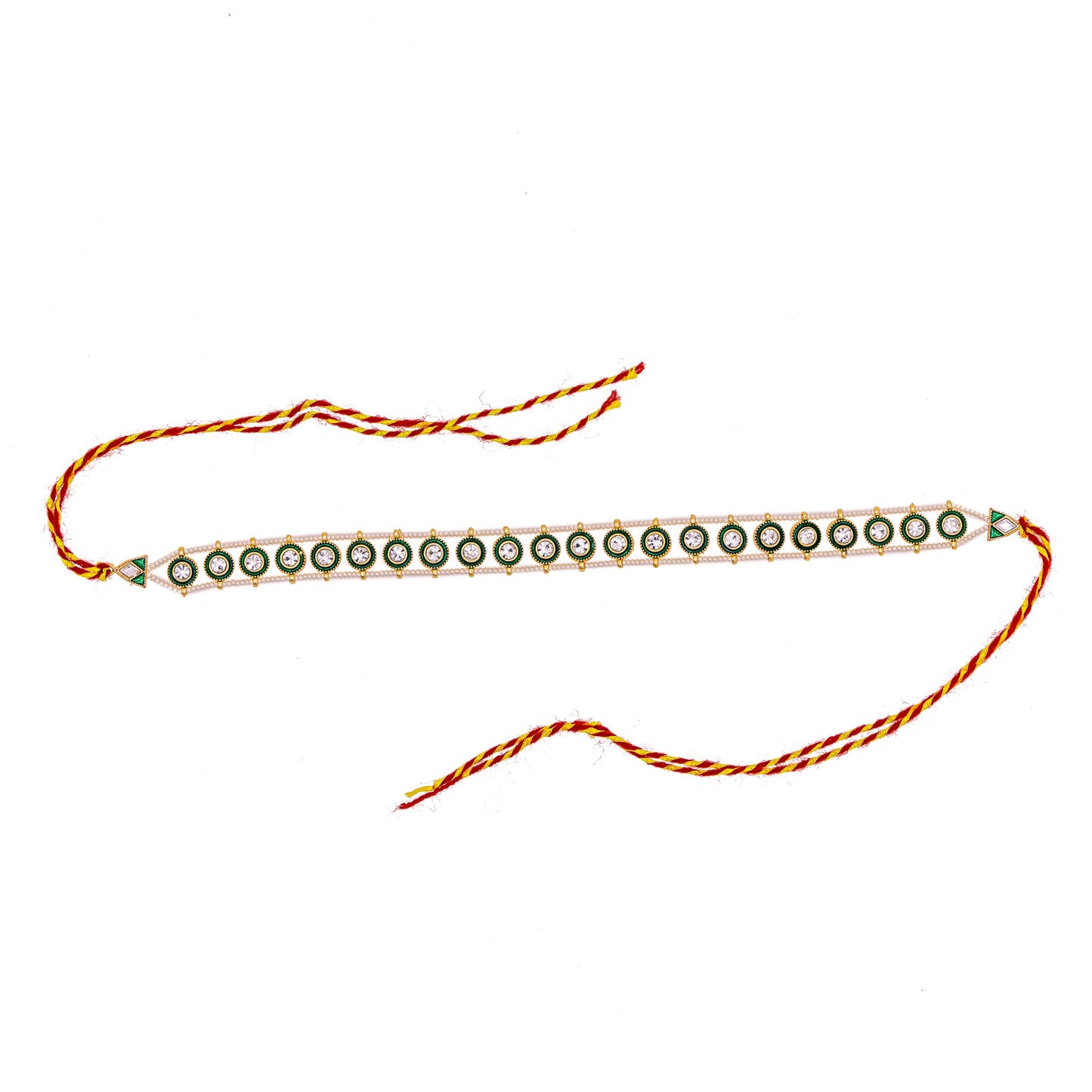 Rajputi Borla Mangtikka studded with Pearl Stone for women