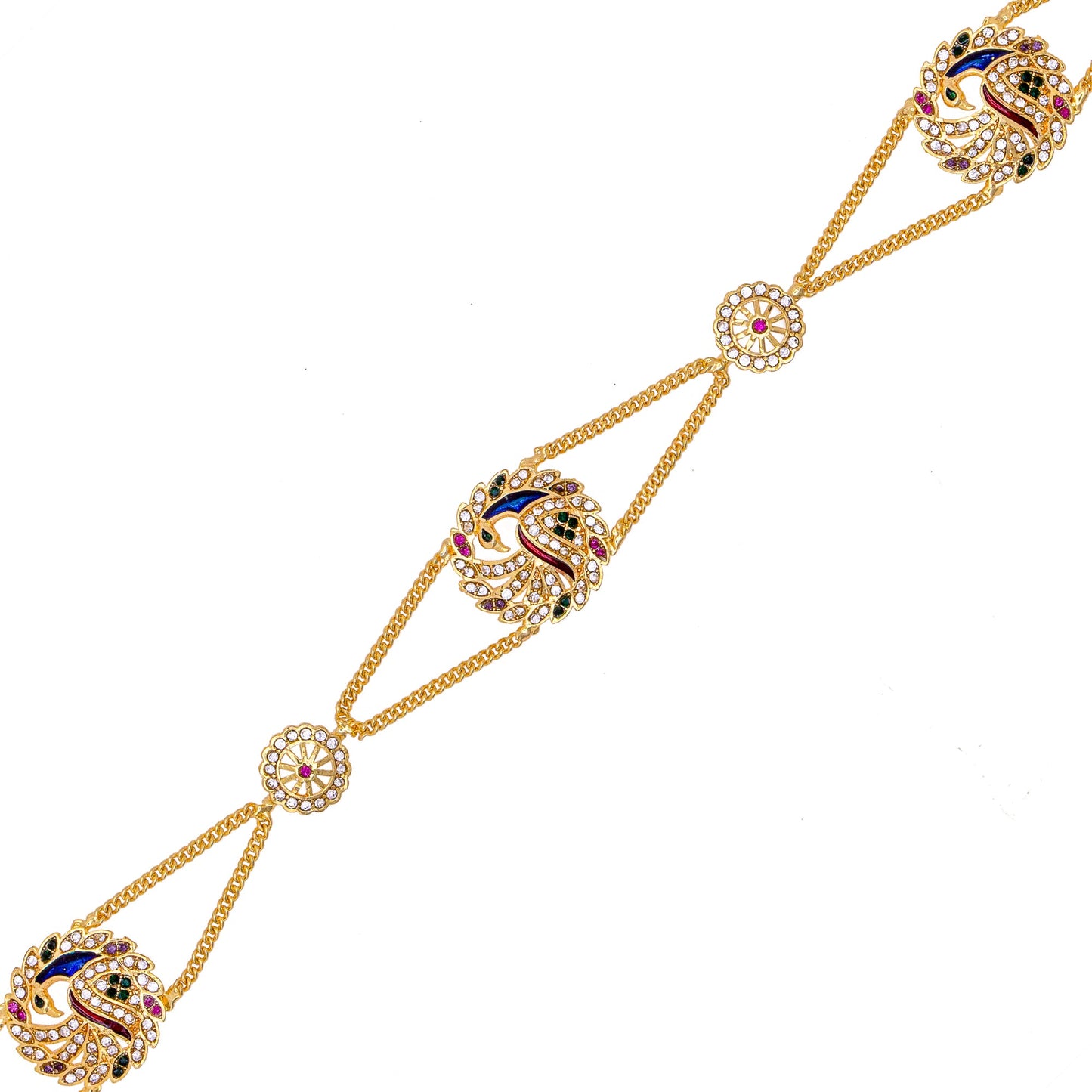 Rajputi Borla Mangtikka studded with Pearl Stone for women