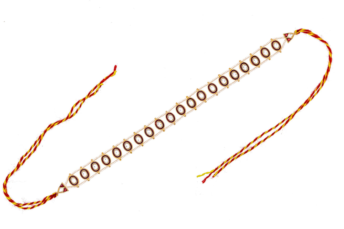 Rajputi Borla Mangtikka studded with Pearl Stone for women