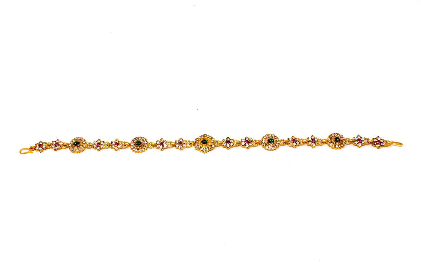 Ethnic Rajputi Rajasthani Mathapatti Kundan Pearl For Women