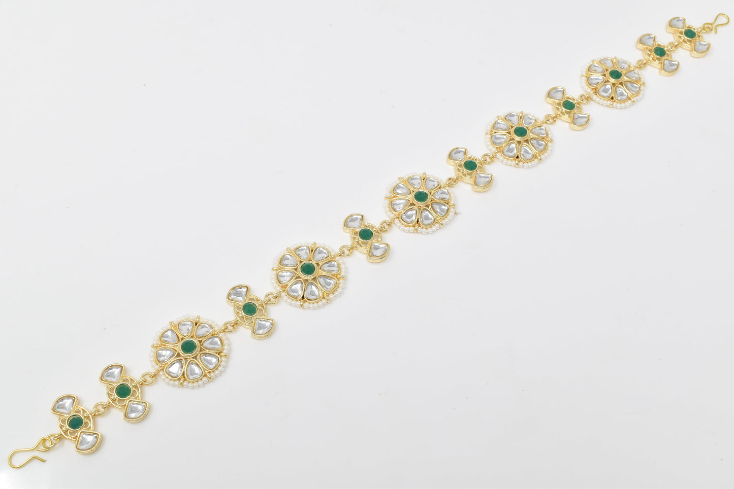 Rajputi Borla Mangtikka studded with Pearl Stone for women