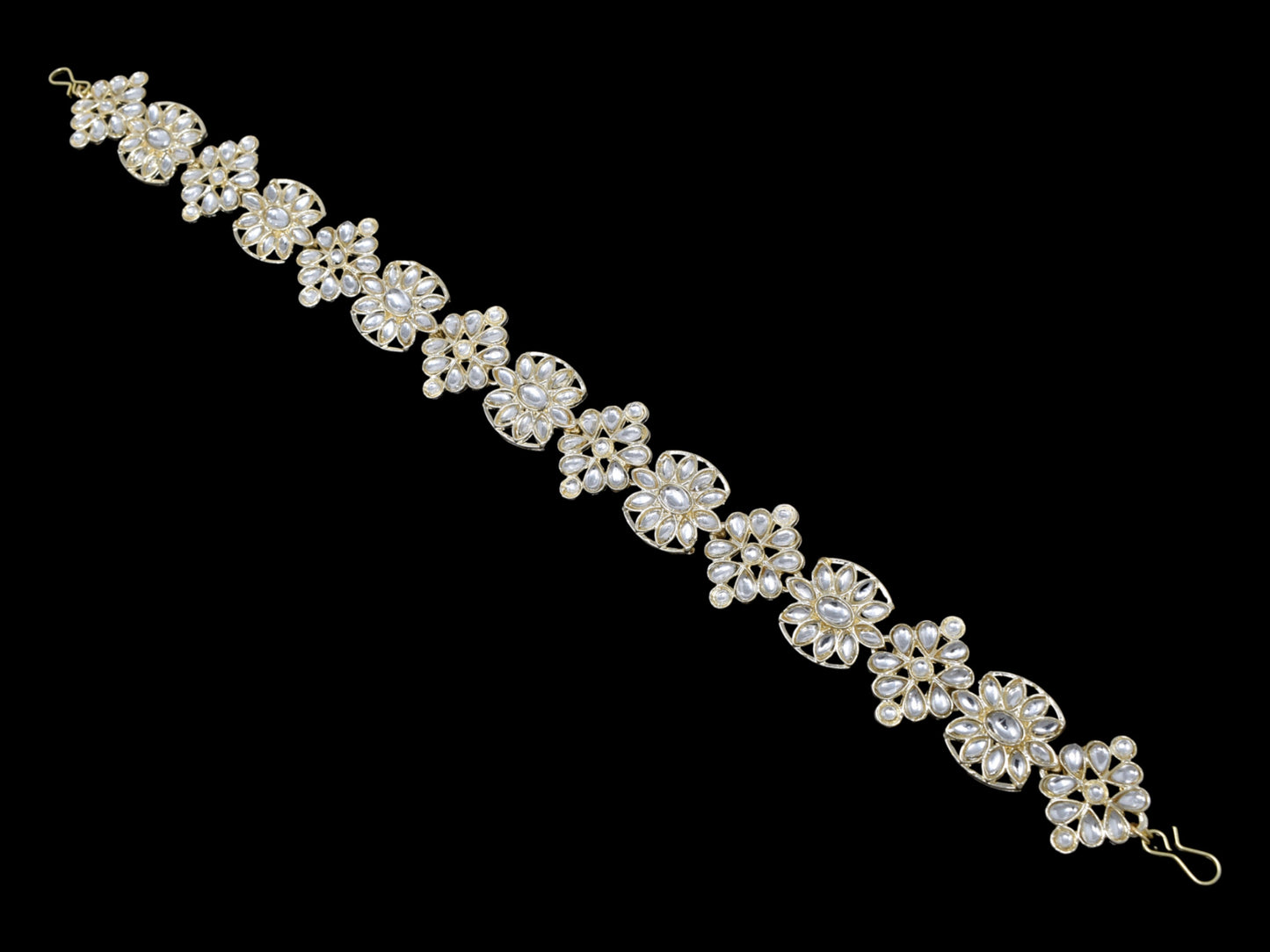 Traditional Indian Mathapatti - Gold Plated with Gemstones for Weddings & Special Occasions