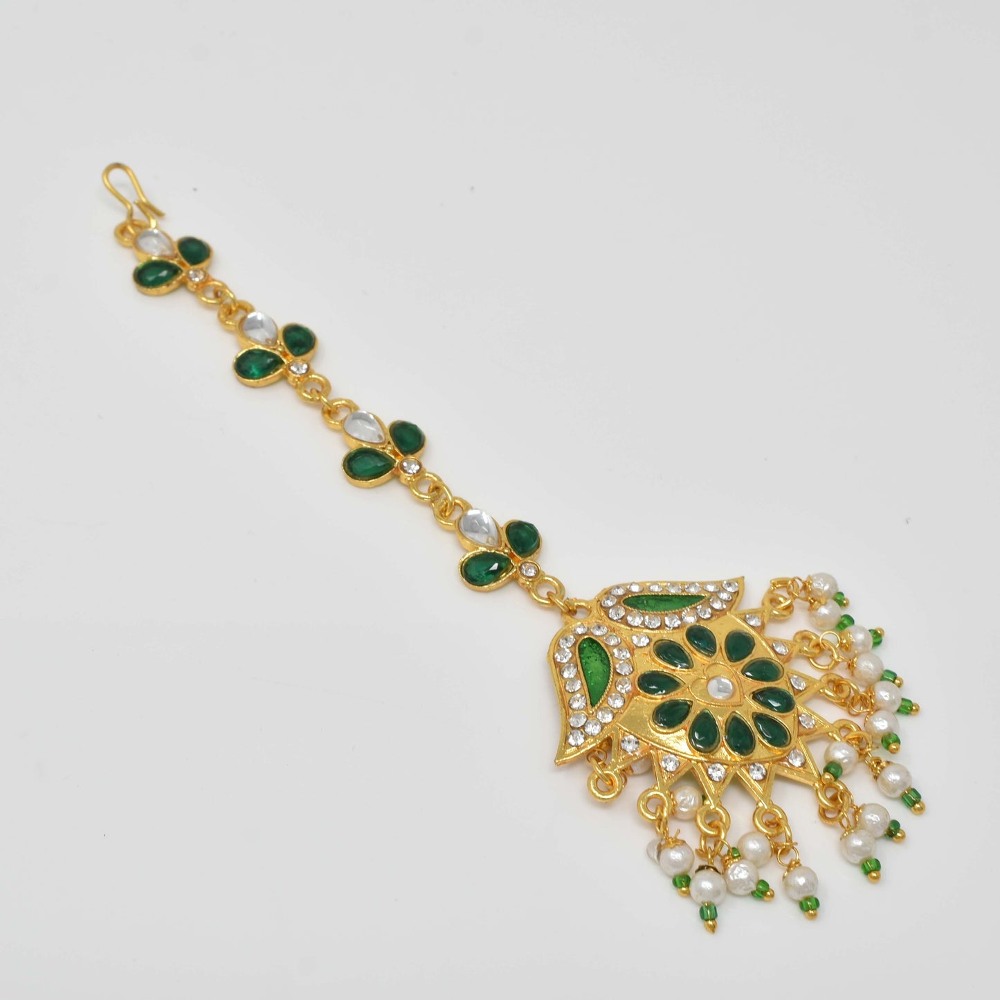 Rajputi Borla Mangtikka studded with Pearl Stone for women