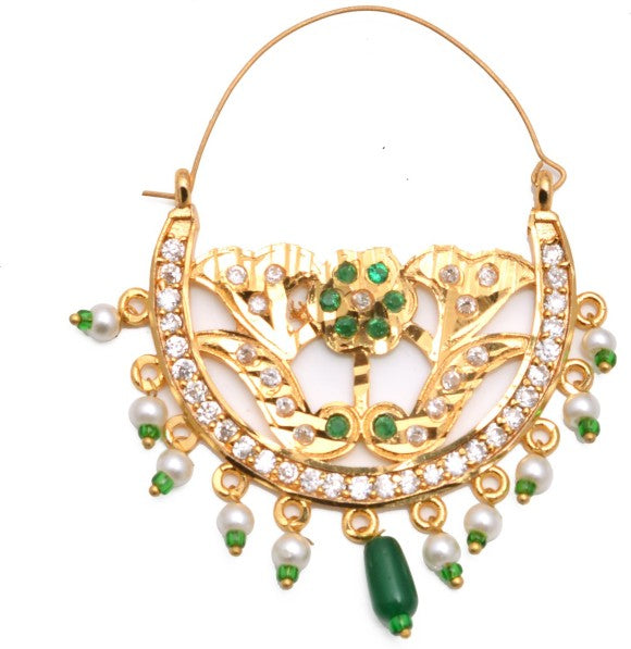 Zircon Gold-plated Plated Brass Nose Ri...