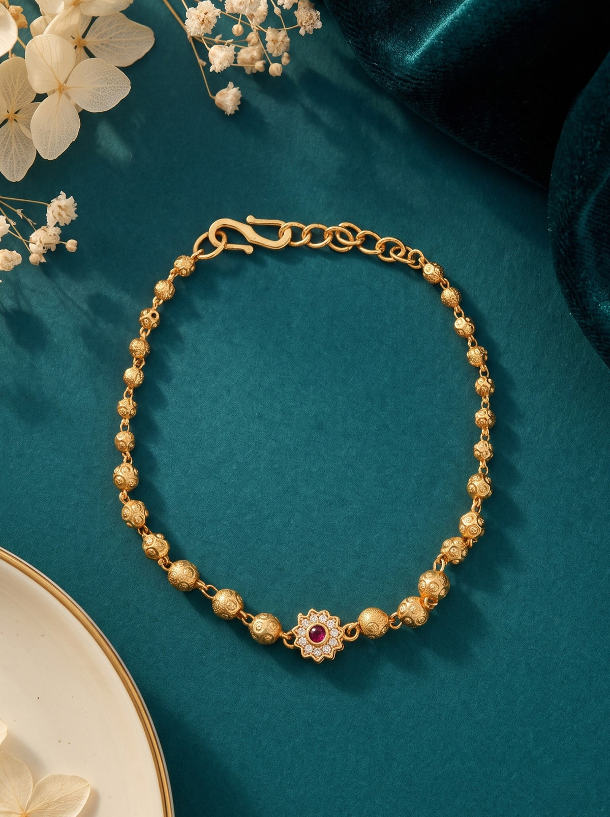 Stone Studded Minimal Stylish Bracelet for Women and Girls