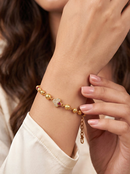 Stone Studded Minimal Stylish Bracelet for Women and Girls