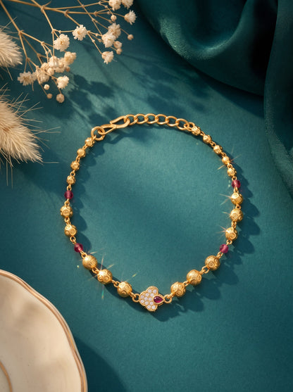Stone Studded Minimal Stylish Bracelet for Women and Girls