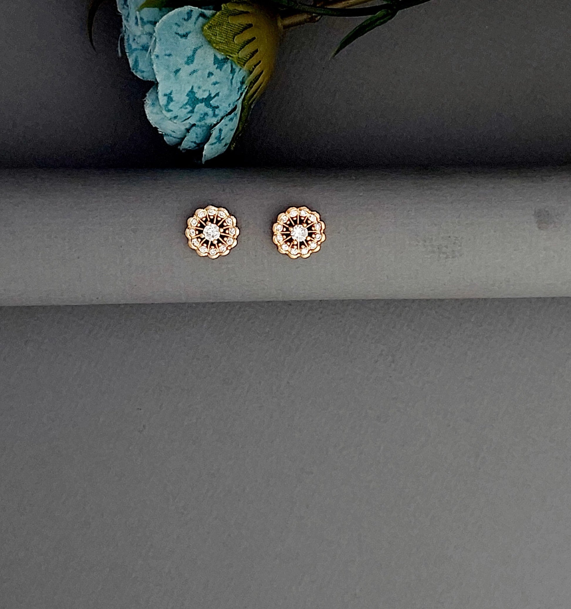 Rosegold earrings,studs,earrings for women,tops for women,latest earring,partywear stud earring