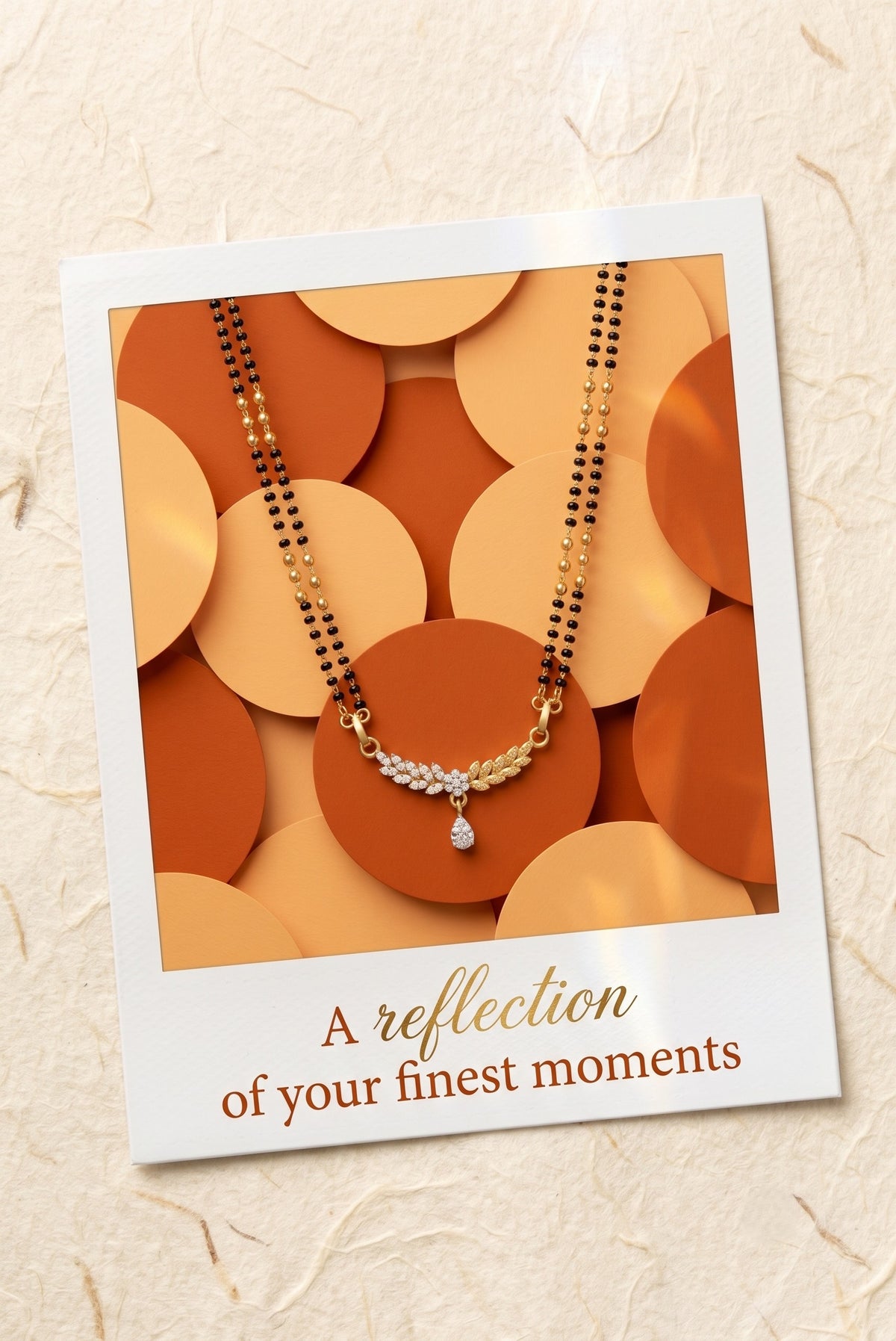 Gold Plated AD Studded Stylish Double Chain Mangalsutra for Women