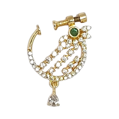 nath,nathni nosepin,nosering,no need piercing nath,screwed nosepin